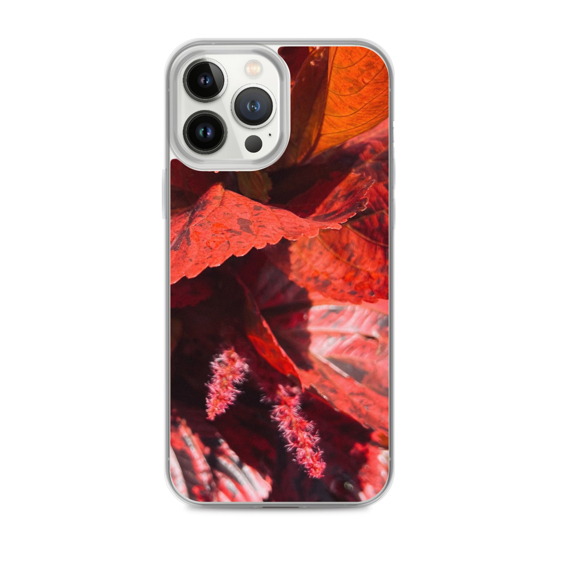 Red Leaf Close-up (iPhone Case) - Comfortable Culture - iPhone 13 Pro Max - Mobile Phone Cases - Comfortable Culture