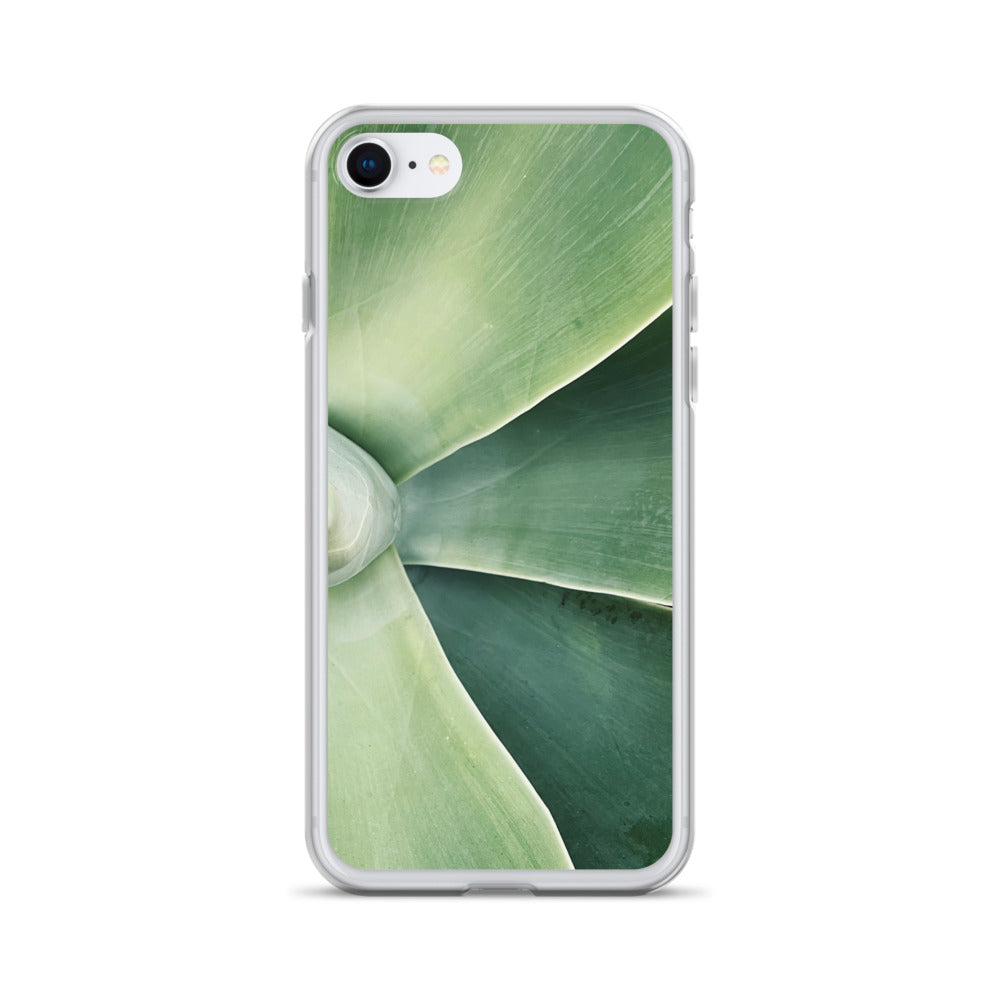 Green Leaf Split (iPhone Case) - Comfortable Culture - iPhone 7/8 - Mobile Phone Cases - Comfortable Culture