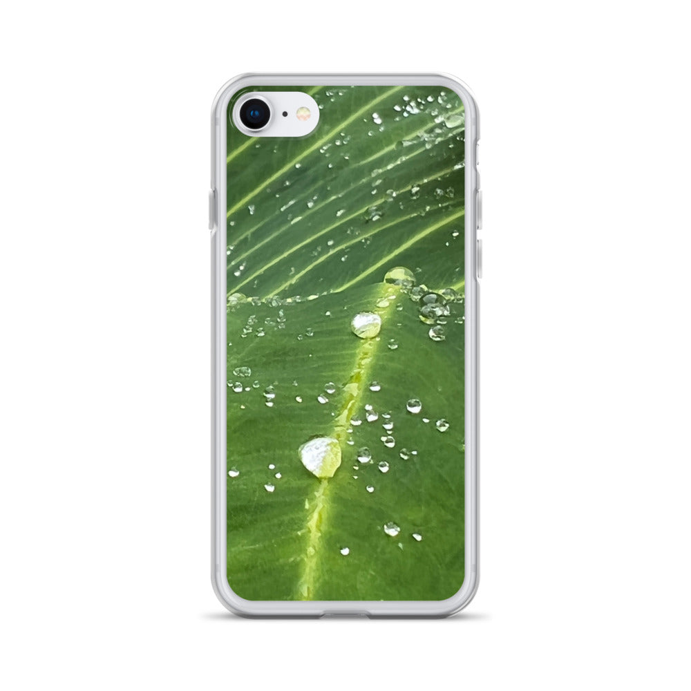 Leaf Raindrop Close-up (iPhone Case) - Comfortable Culture - iPhone 7/8 - Mobile Phone Cases - Comfortable Culture
