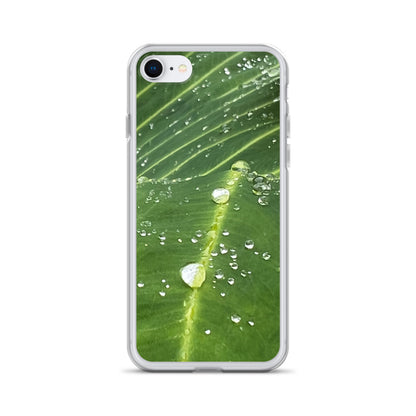 Leaf Raindrop Close-up (iPhone Case) - Comfortable Culture - iPhone 7/8 - Mobile Phone Cases - Comfortable Culture