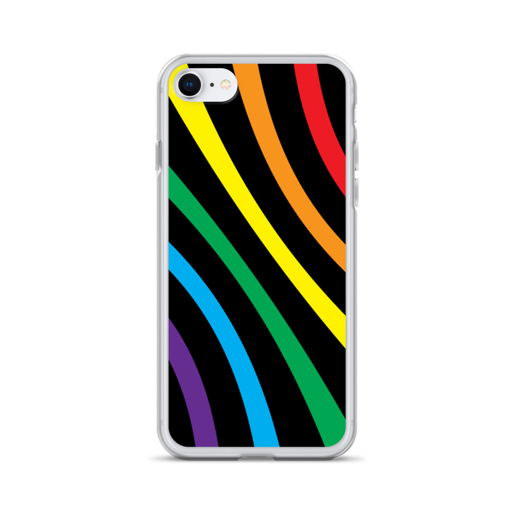 Rainbow Lines iPhone Case - Comfortable Culture - iPhone 7/8 - Mobile Phone Cases - Comfortable Culture