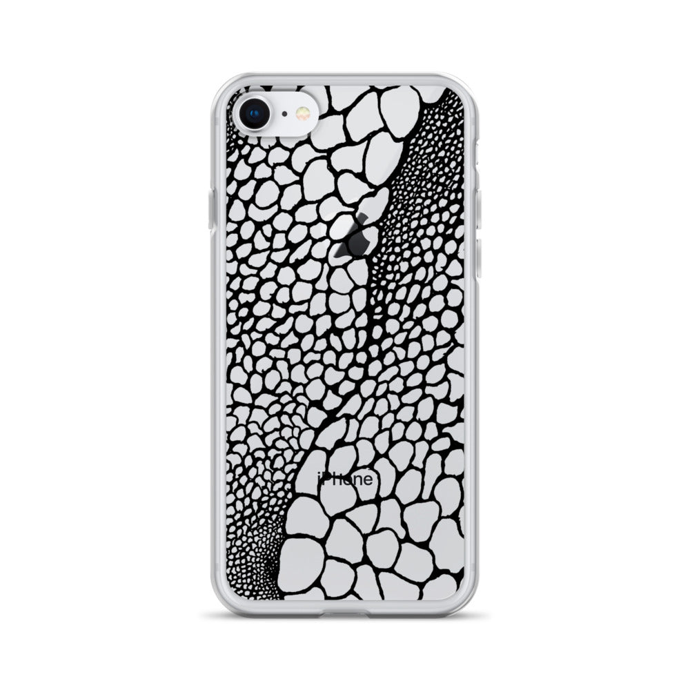 Abstract Bubble Drawing (Clear iPhone Case) - Comfortable Culture - iPhone SE - Mobile Phone Cases - Comfortable Culture