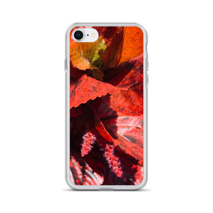 Red Leaf Close-up (iPhone Case) - Comfortable Culture - iPhone SE - Mobile Phone Cases - Comfortable Culture