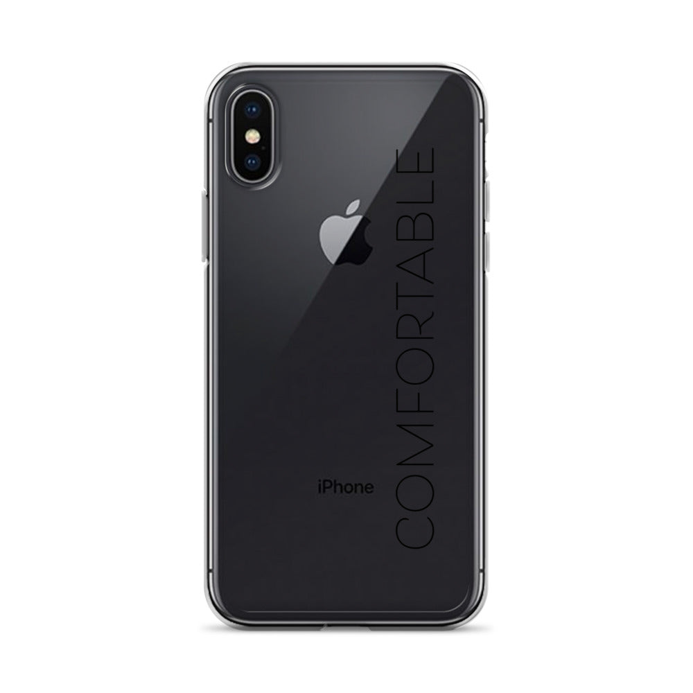 "Comfortable" iPhone Case (Black Text) - Comfortable Culture - iPhone X/XS - Mobile Phone Cases - Comfortable Culture