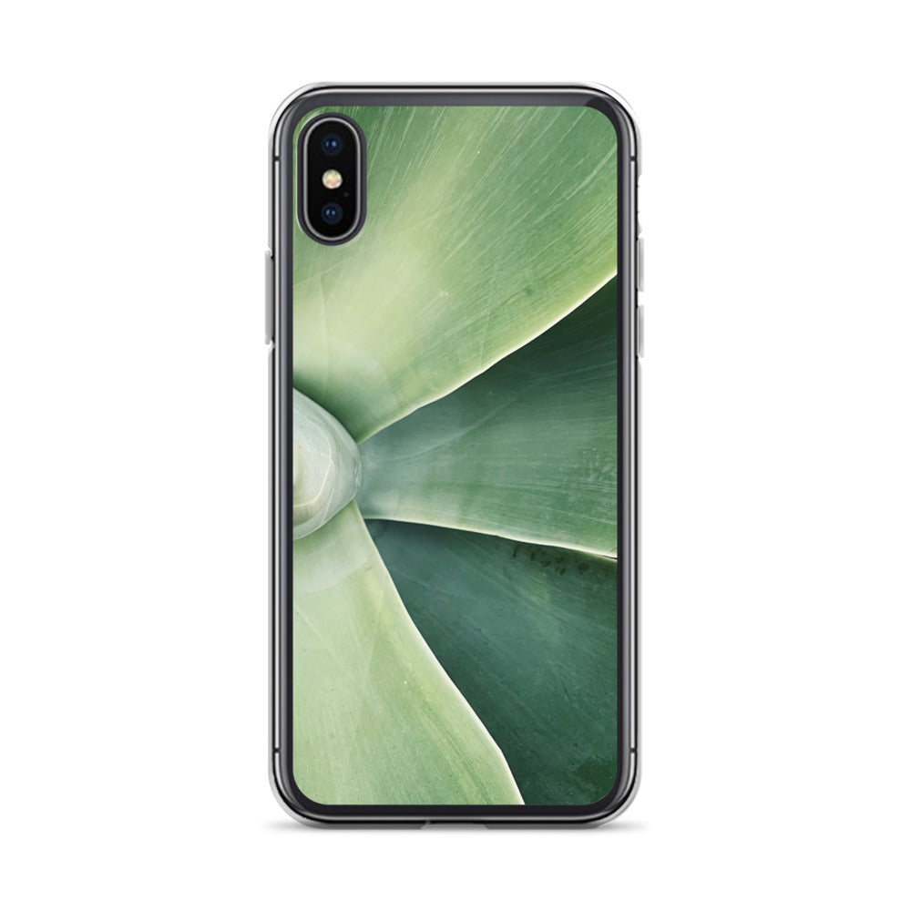 Green Leaf Split (iPhone Case) - Comfortable Culture - iPhone X/XS - Mobile Phone Cases - Comfortable Culture