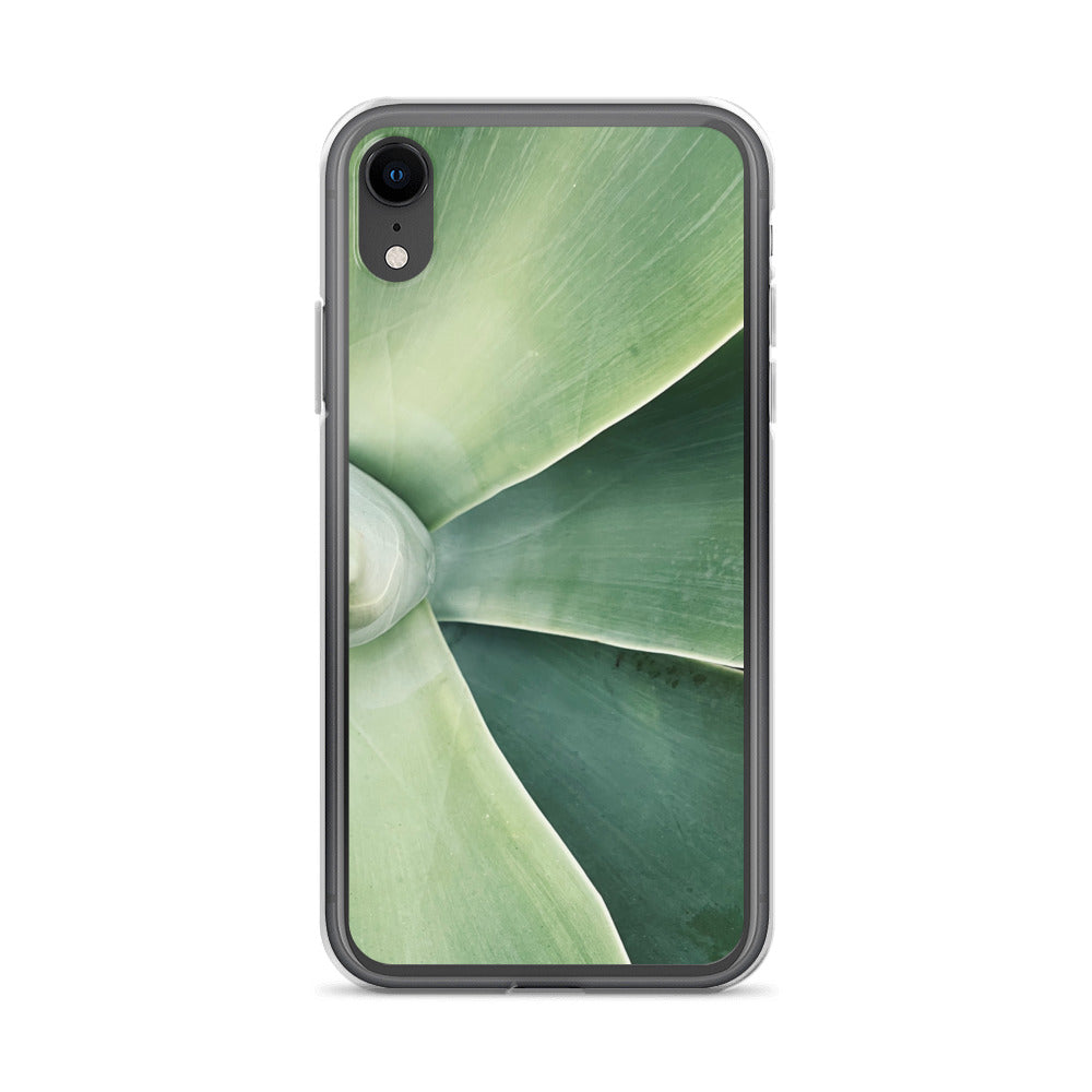 Green Leaf Split (iPhone Case) - Comfortable Culture - iPhone XR - Mobile Phone Cases - Comfortable Culture