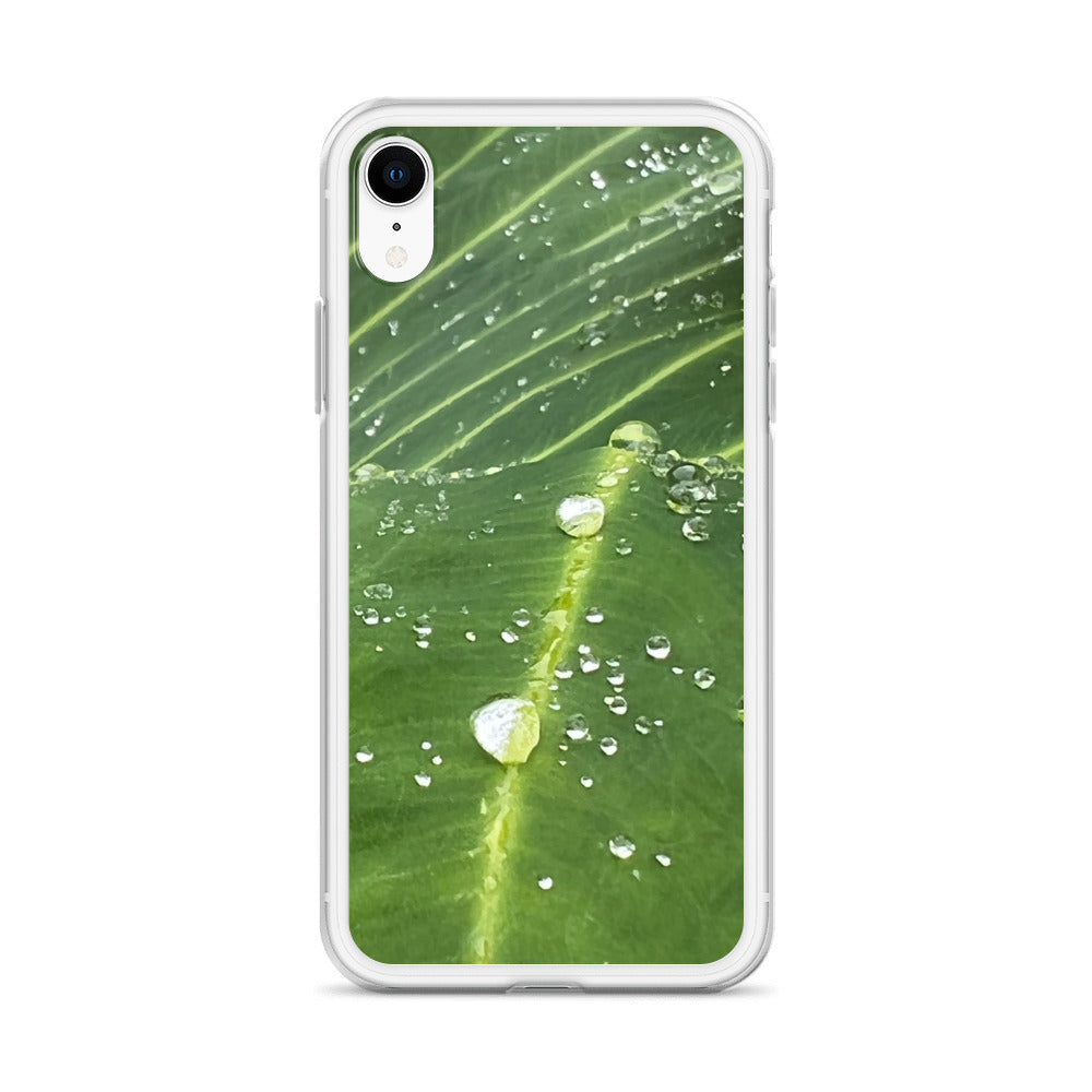 Leaf Raindrop Close-up (iPhone Case) - Comfortable Culture - Mobile Phone Cases - Comfortable Culture