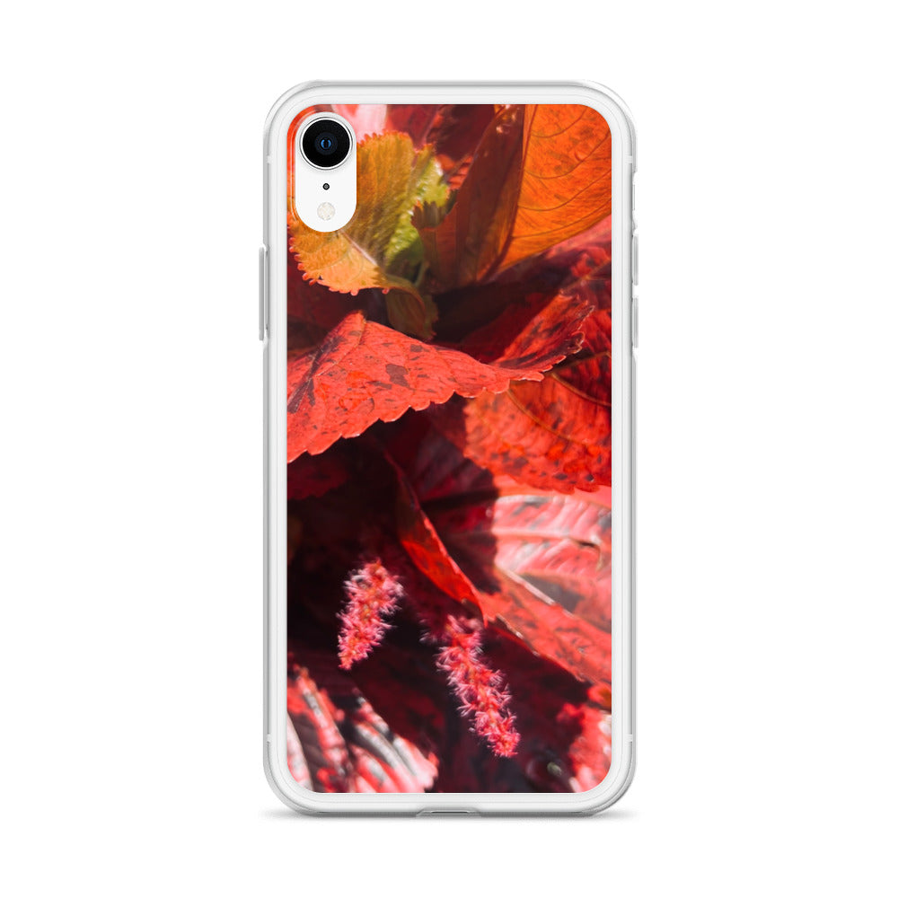 Red Leaf Close-up (iPhone Case) - Comfortable Culture - Mobile Phone Cases - Comfortable Culture