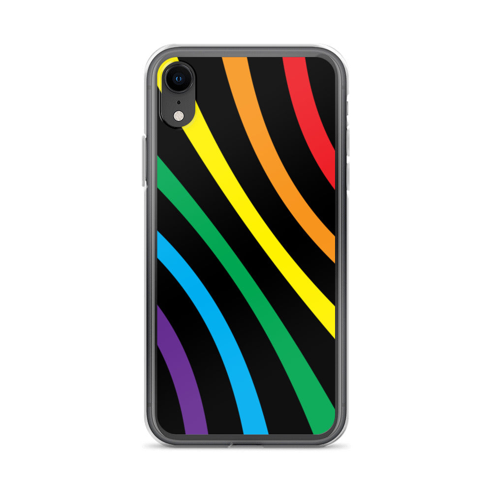 Rainbow Lines iPhone Case - Comfortable Culture - iPhone XR - Mobile Phone Cases - Comfortable Culture
