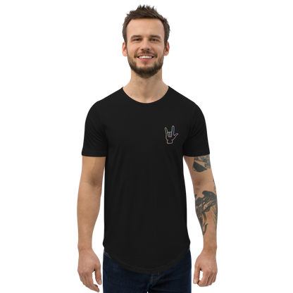 ILY Men's Curved Hem T-Shirt - Comfortable Culture - Shirts & Tops - Comfortable Culture